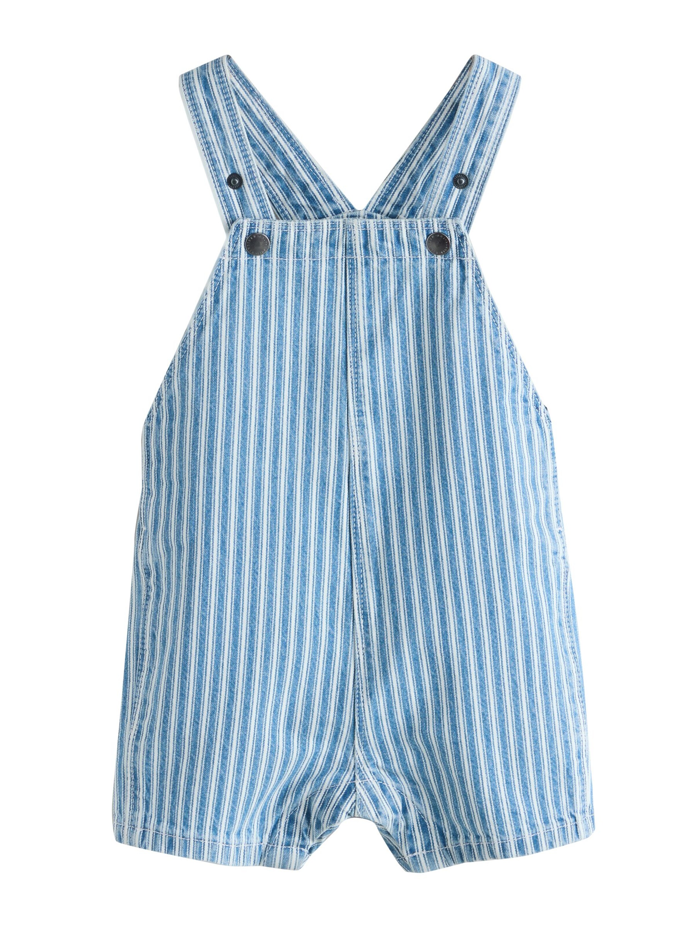 Next Regularen Hlače z naramnicami | modra barva: sprednja stran