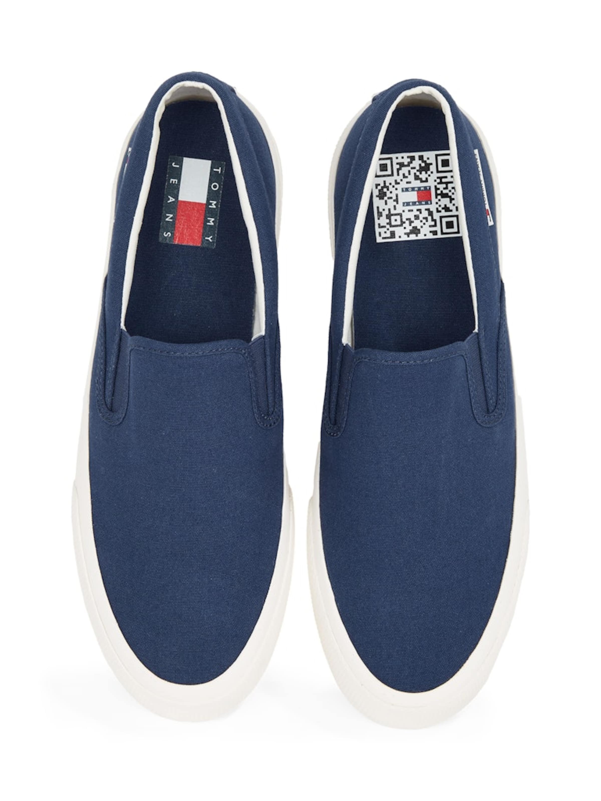 Tommy Jeans Спортни обувки Slip On в синьо