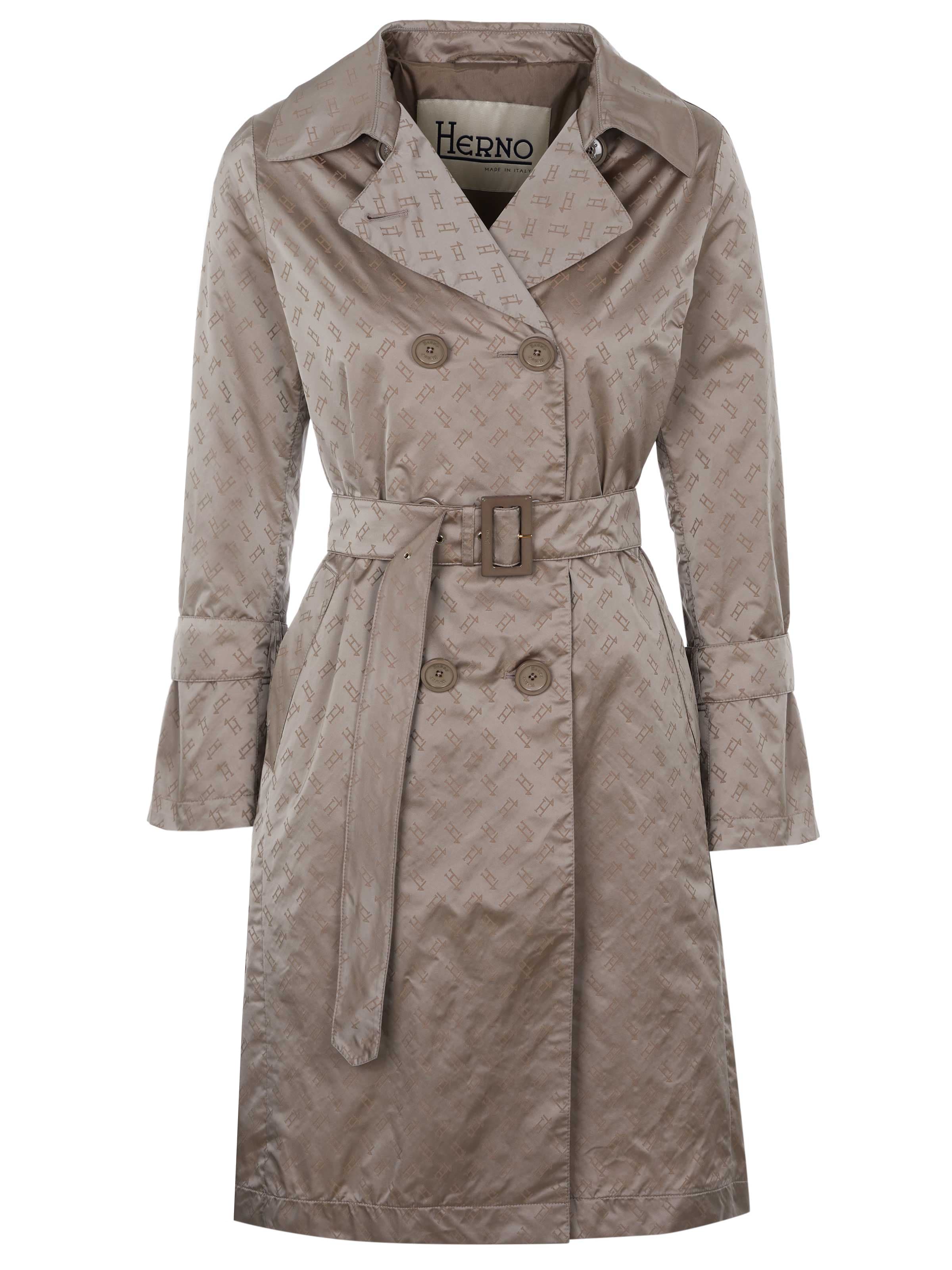 Herno Between-Seasons Coat 'Herno' in Beige: front