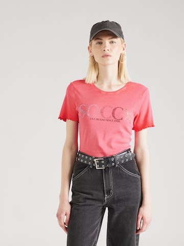 Soccx T-Shirt 'HOLLY' in Pink: predná strana