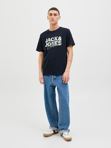 JACK & JONES T-shirt 'JJGEPLAS' i blå