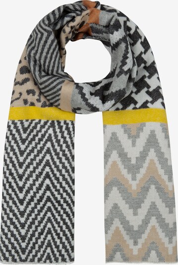 CODELLO Écharpe 'Nordic Style' en gris / orange, Vue avec produit