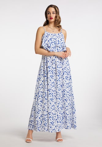 faina Dress in Blue: front