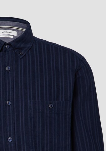 s.Oliver Regular fit Overhemd in Blauw