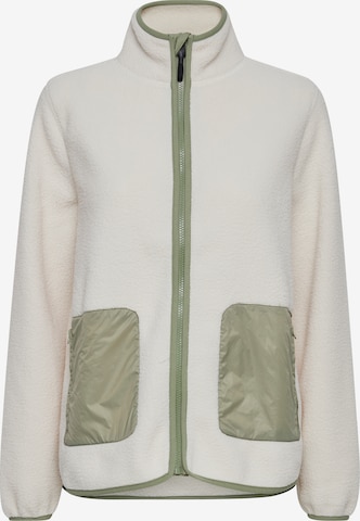 Fransa Fleece Jacket 'FXTIPOL 1' in Beige: front