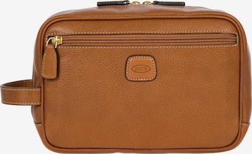 Bric's Kulturtasche 'Pelle' in Braun: Vorderseite