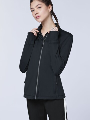 CHIEMSEE Fleece Jacket in Black