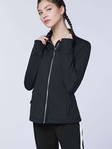 CHIEMSEE Fleece Jacket in Black