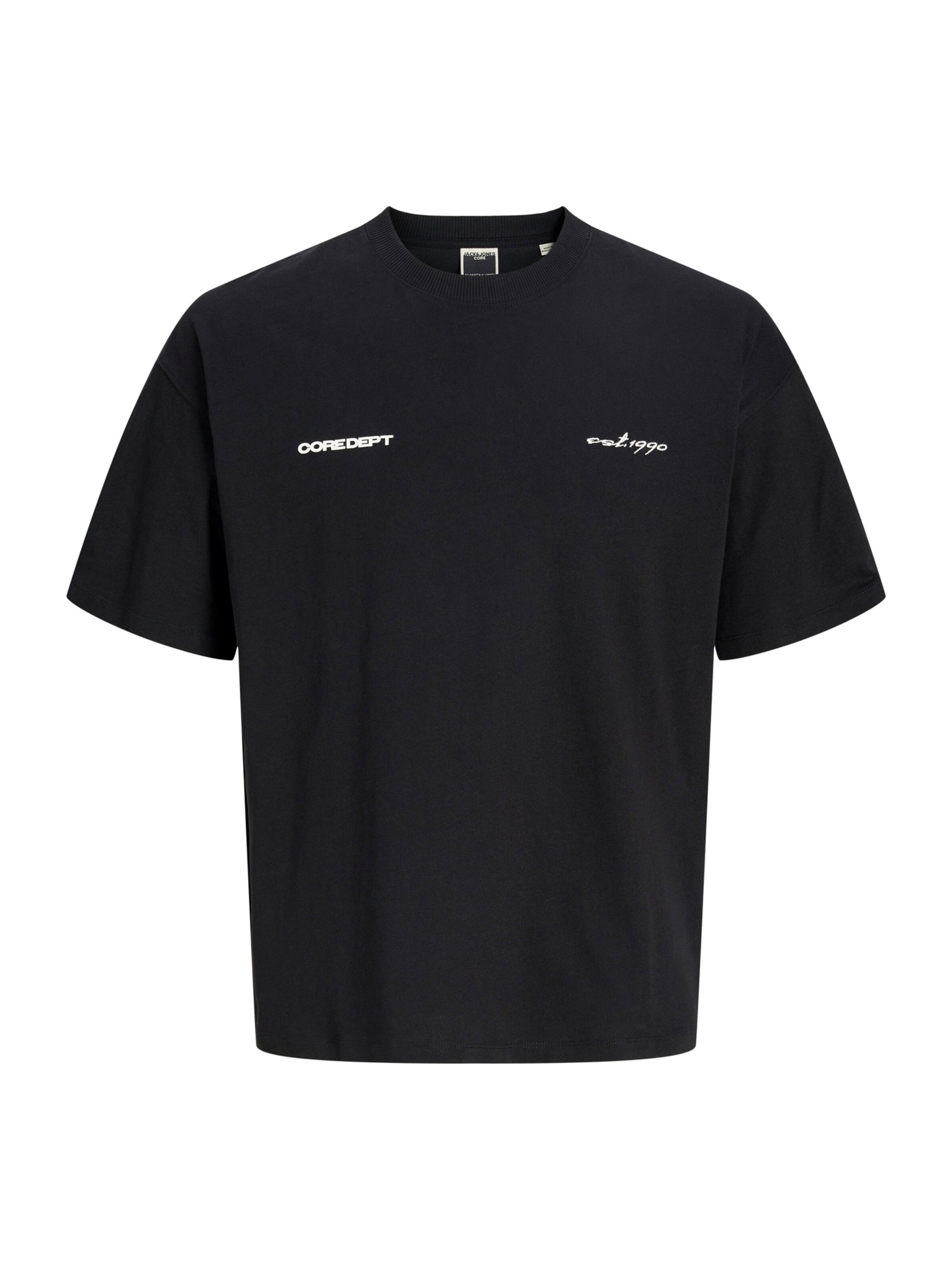 JACK & JONES - Camiseta 'JCOBIARRITZ' en negro: frente