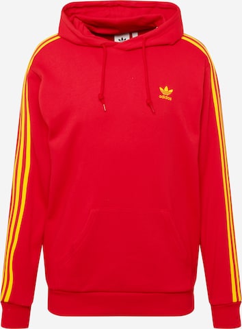 sarkans ADIDAS ORIGINALS Sportisks džemperis '3-Stripes': no priekšpuses