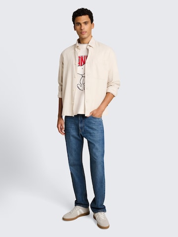 TOM TAILOR DENIM Тениска 'Snoopy' в бяло