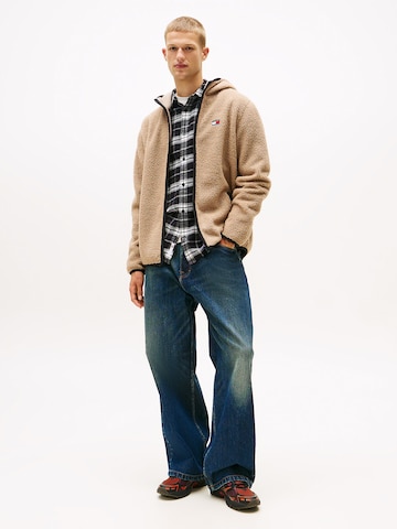 Tommy Jeans Fleece jacket in Beige