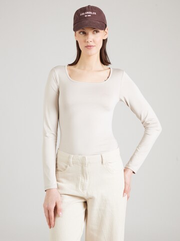 T-shirt 'Jocelyn' ABOUT YOU en beige : devant