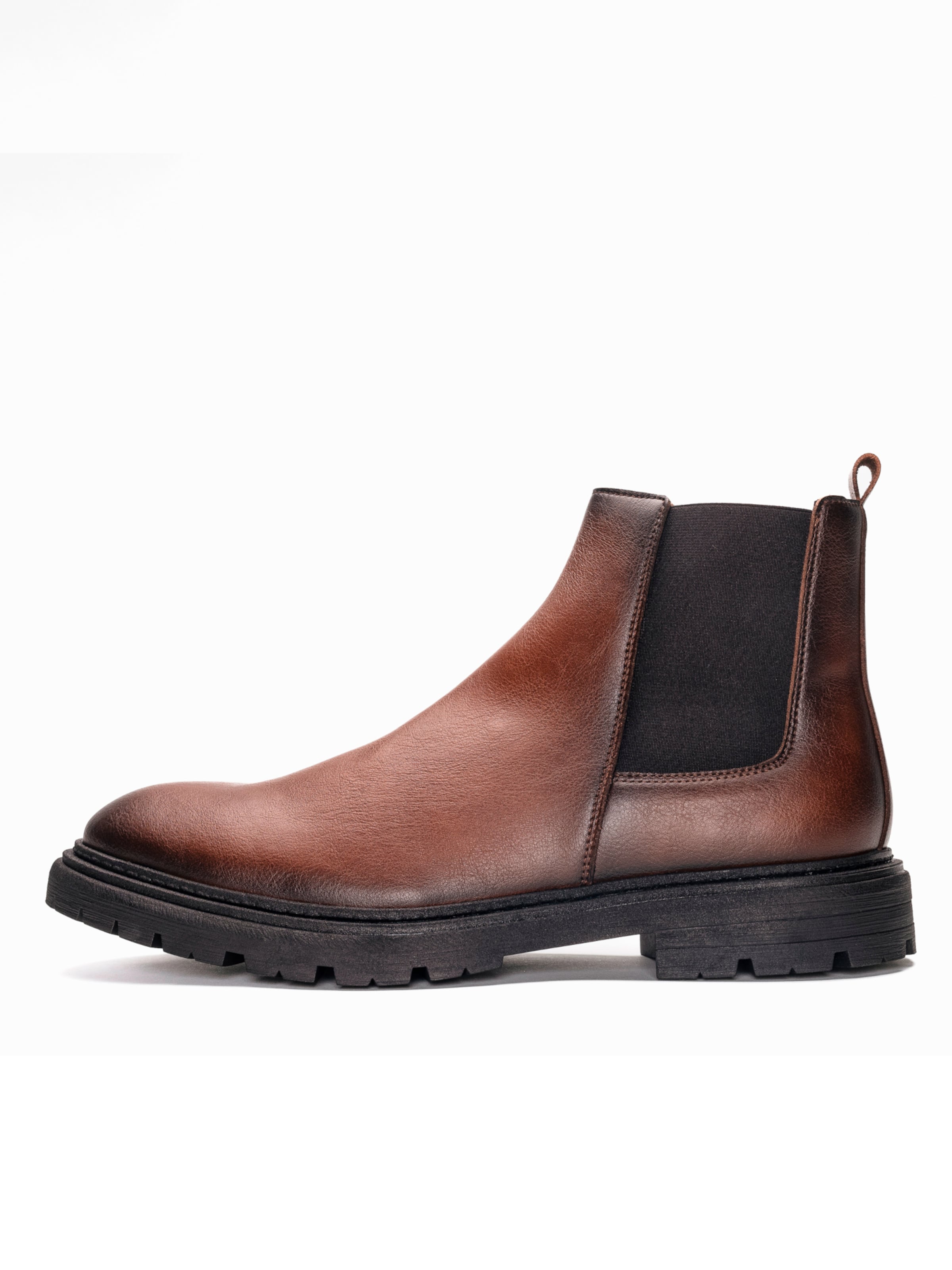 nae Vegan Shoes Chelsea boots 'Lukas' in Bruin: voorkant