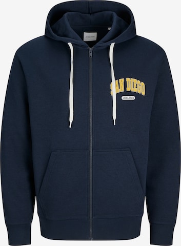 JACK & JONES Sweatjacke 'JJEBradley' in Blau: Vorderseite