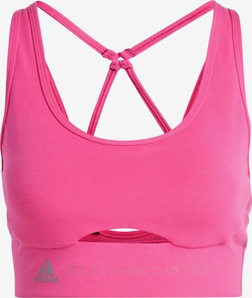 ADIDAS BY STELLA MCCARTNEY Bustier Biustonosz sportowy 'True Strength' w kolorze różowy: przód