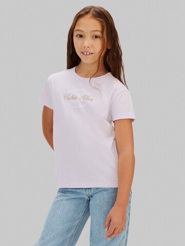 T-Shirt Calvin Klein Jeans en violet : devant