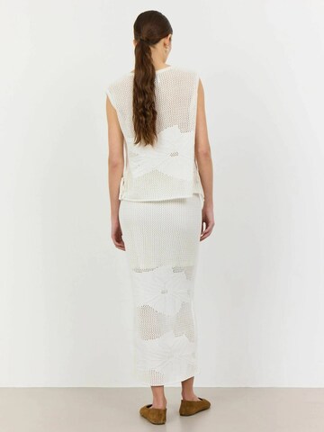 Top in maglia 'Lian 3 ' di Levete Room in bianco