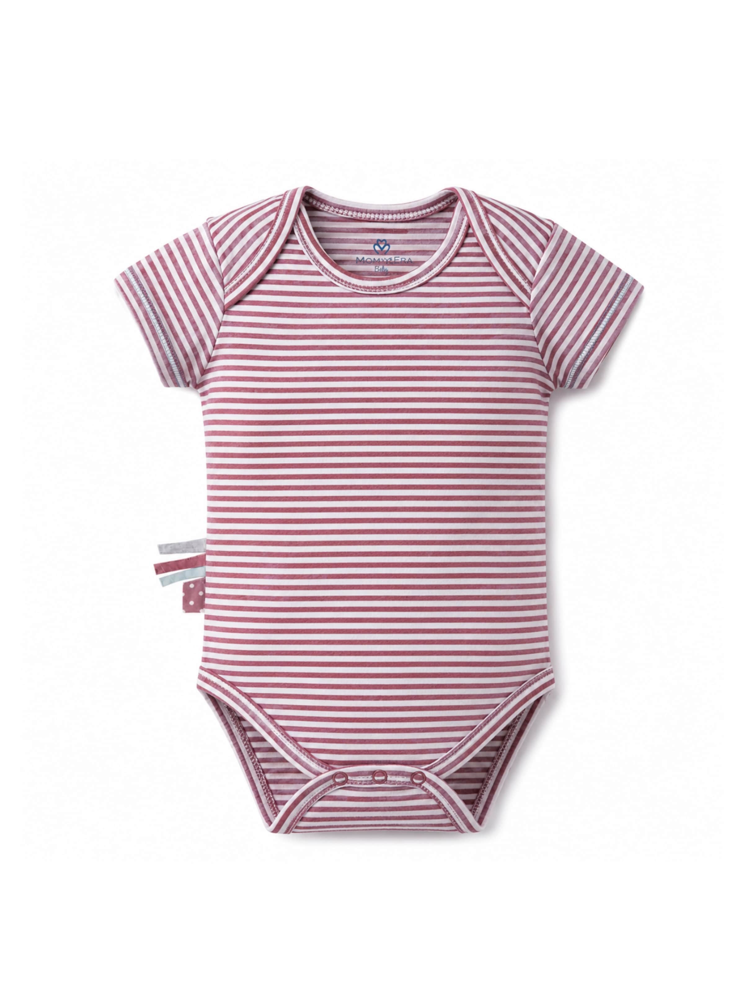 OrganicEra Romper/Bodysuit 'OrganicEra Organic Baby S/S' in Red: front