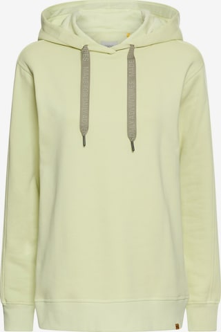 CAMEL ACTIVE Hoodie aus reiner Baumwolle in Grün: Vorderseite