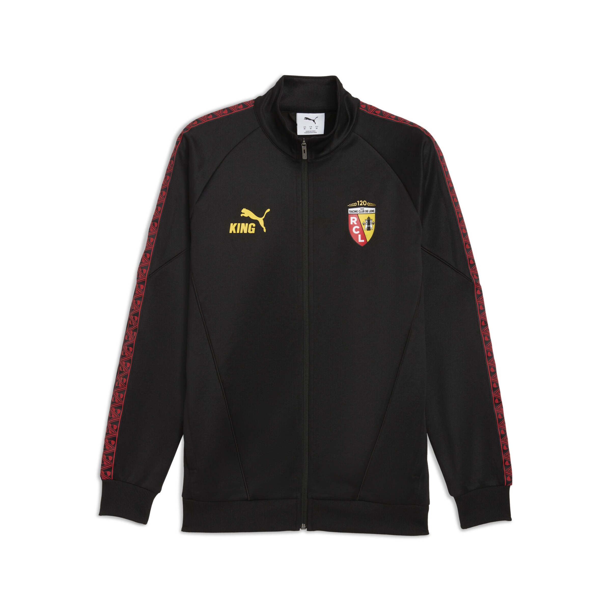 PUMA Sportsweatjacke 'RC Lens KING Anthem' in mischfarben / schwarz, Produktansicht