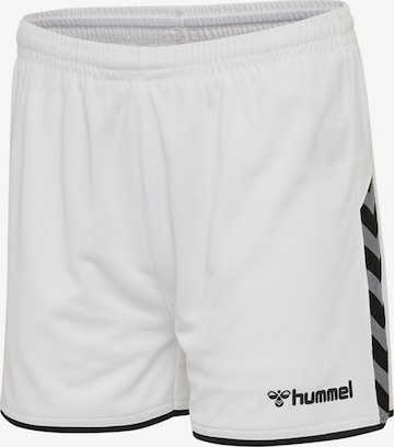 Hummel Regular Workout Pants 'Poly' in White