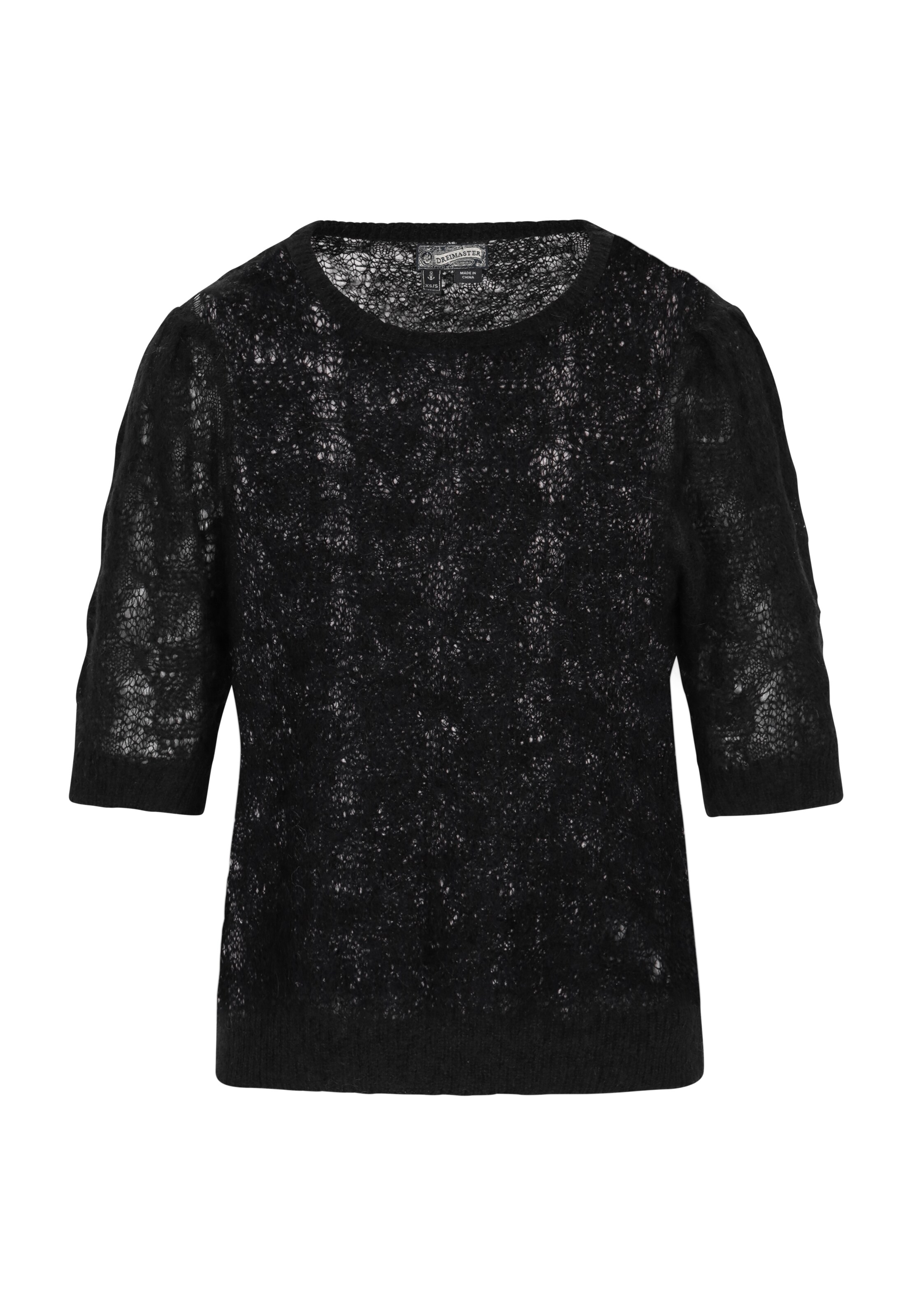 DreiMaster Vintage Trui 'Vintage' in Zwart: voorkant