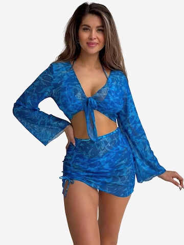 Magicshe Klassisch Bikini in Blau: Vorderseite