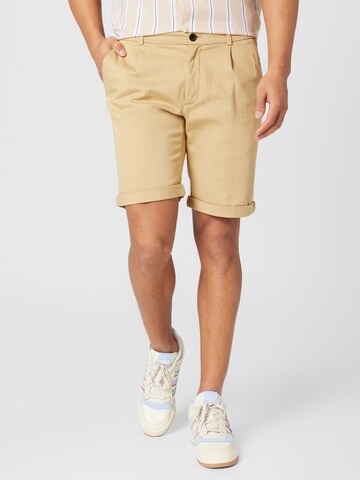 regular Pantaloni con pieghe di MEXX in beige: frontale