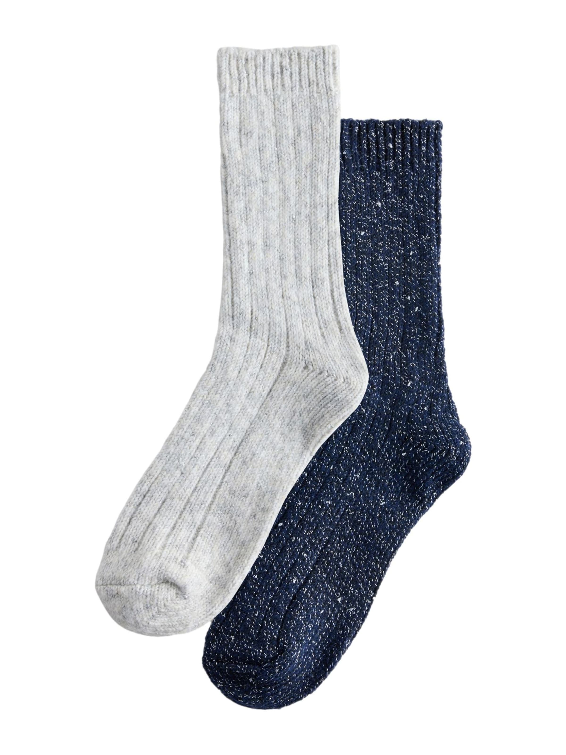 Next Socks in Blue: front