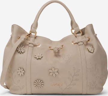 Borsa a mano 'Gisli 1' di Lancetti in beige: frontale