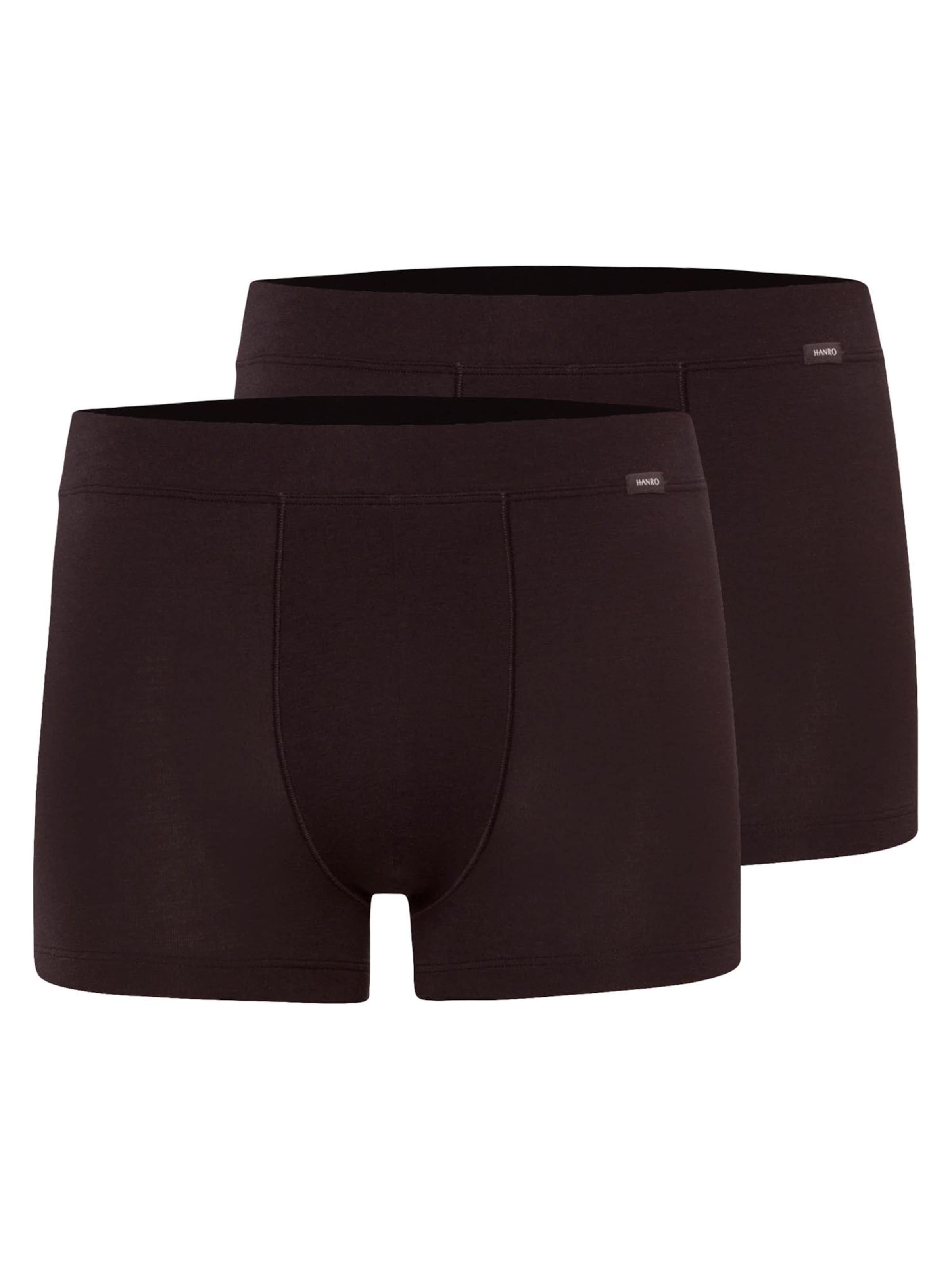 Hanro Boxershorts 'Natural Function'‌‌‌‌‌‌‌ in Schwarz: Vorderseite
