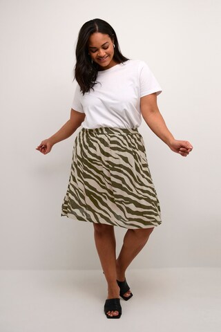 KAFFE CURVE Skirt 'Mariti' in Beige