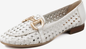 5PM Moccasin 'MATERA SASSI' in White: front