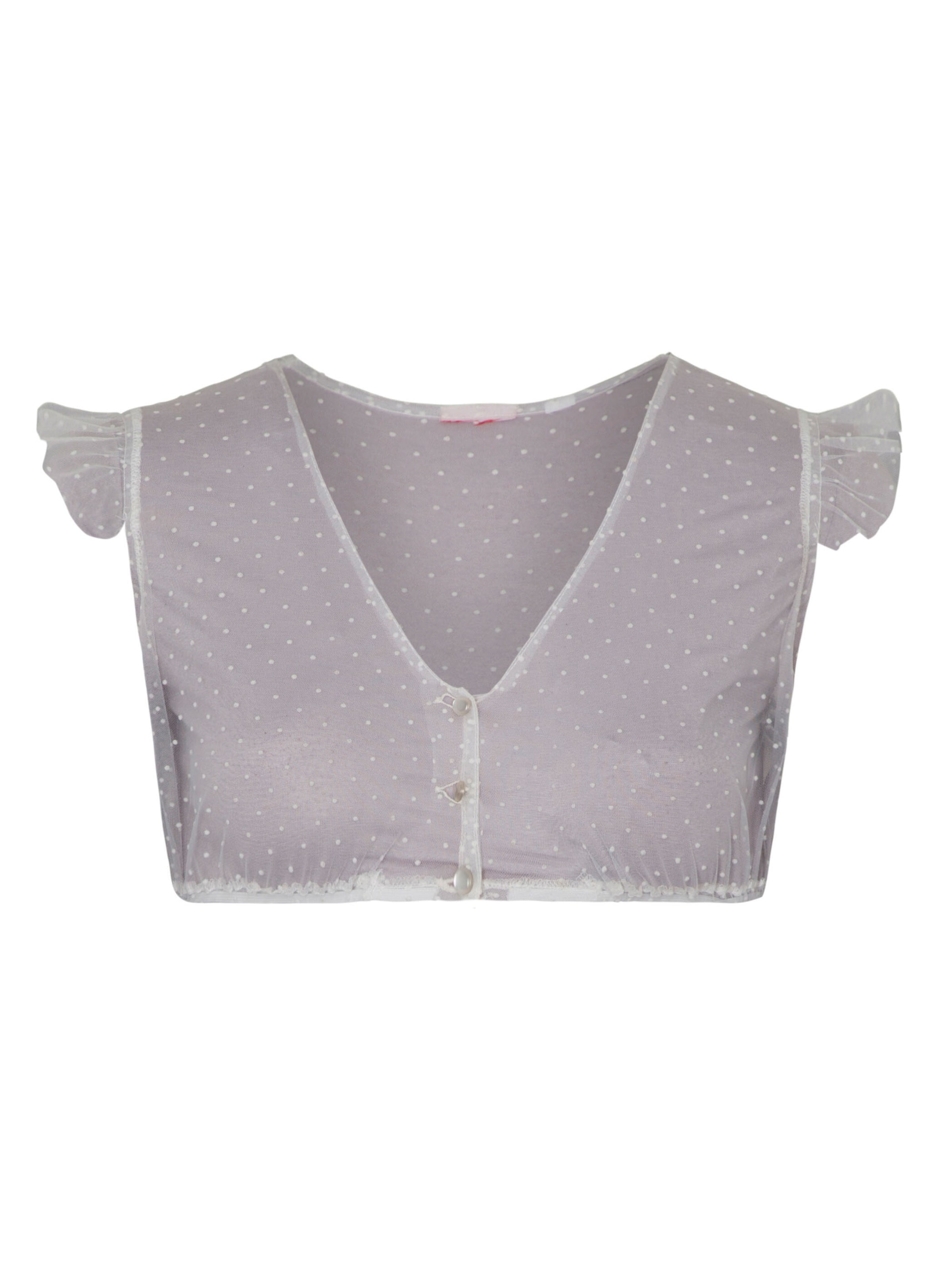 Blouse folklorique 'Genta' SPIETH & WENSKY en blanc : devant