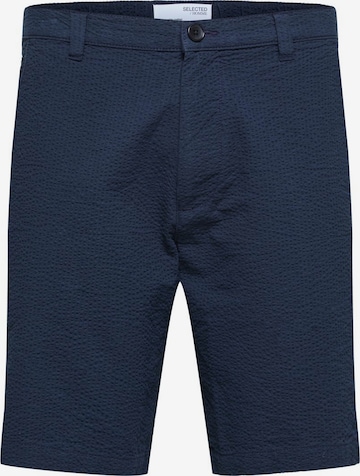 Pantalon 'Pier' SELECTED HOMME en bleu : devant