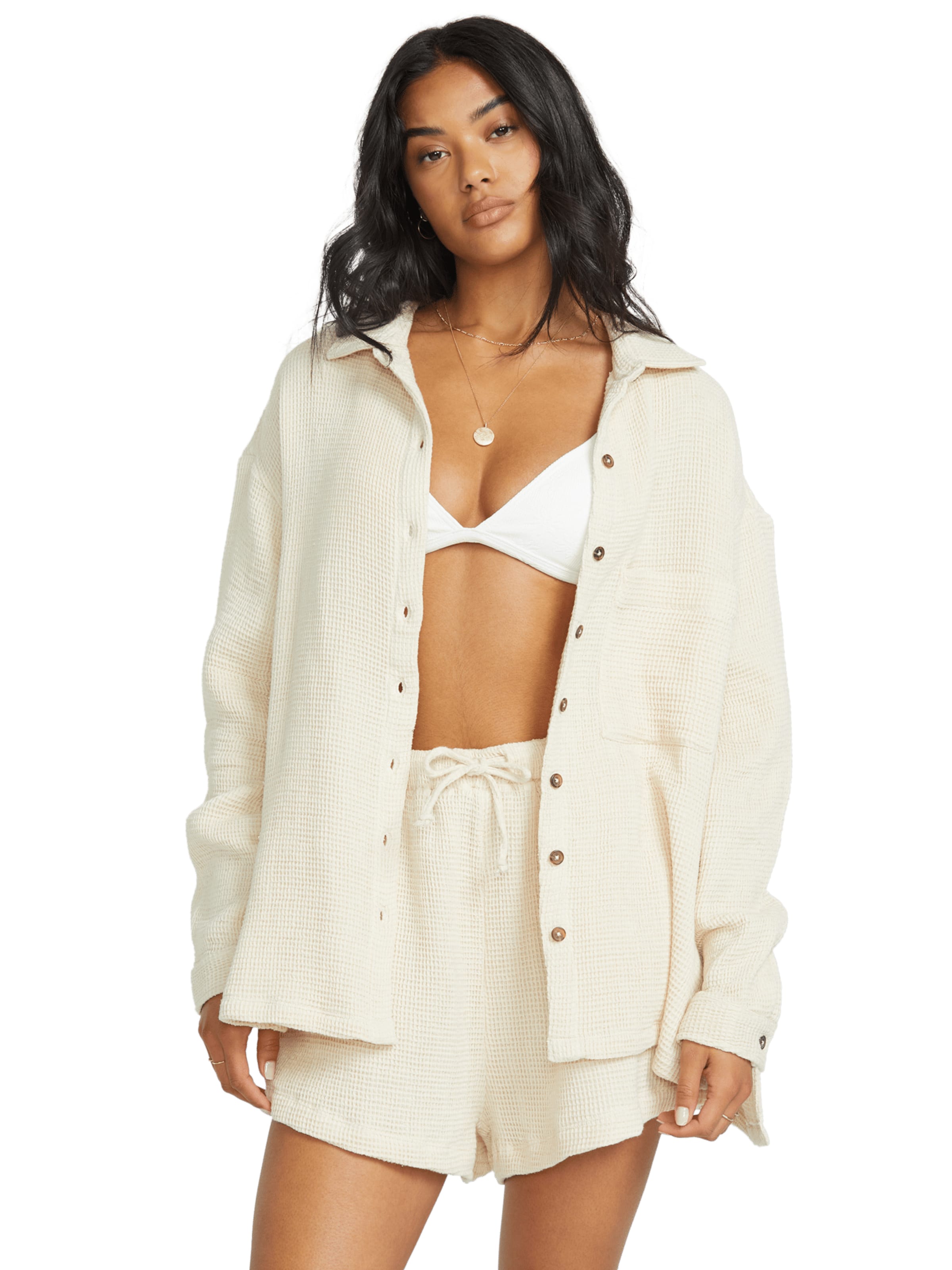 BILLABONG Between-season jacket 'So Cozy' in White: front