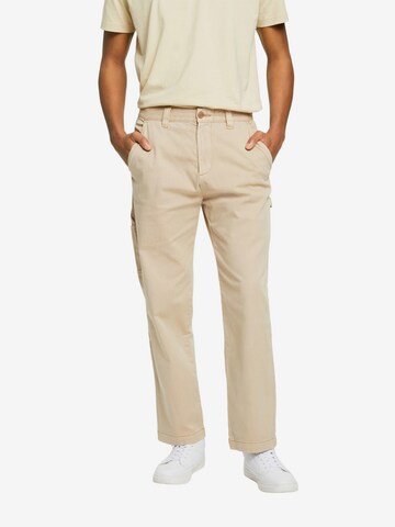 ESPRIT Loosefit Cargohose in Beige