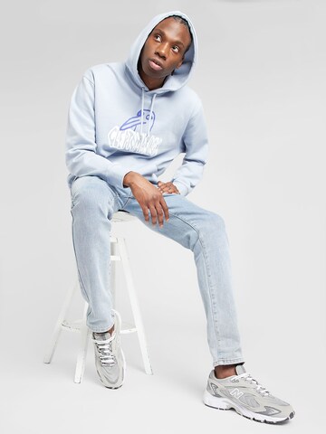 Cleptomanicx Sweatshirt 'Krooked Gulls' in Blue