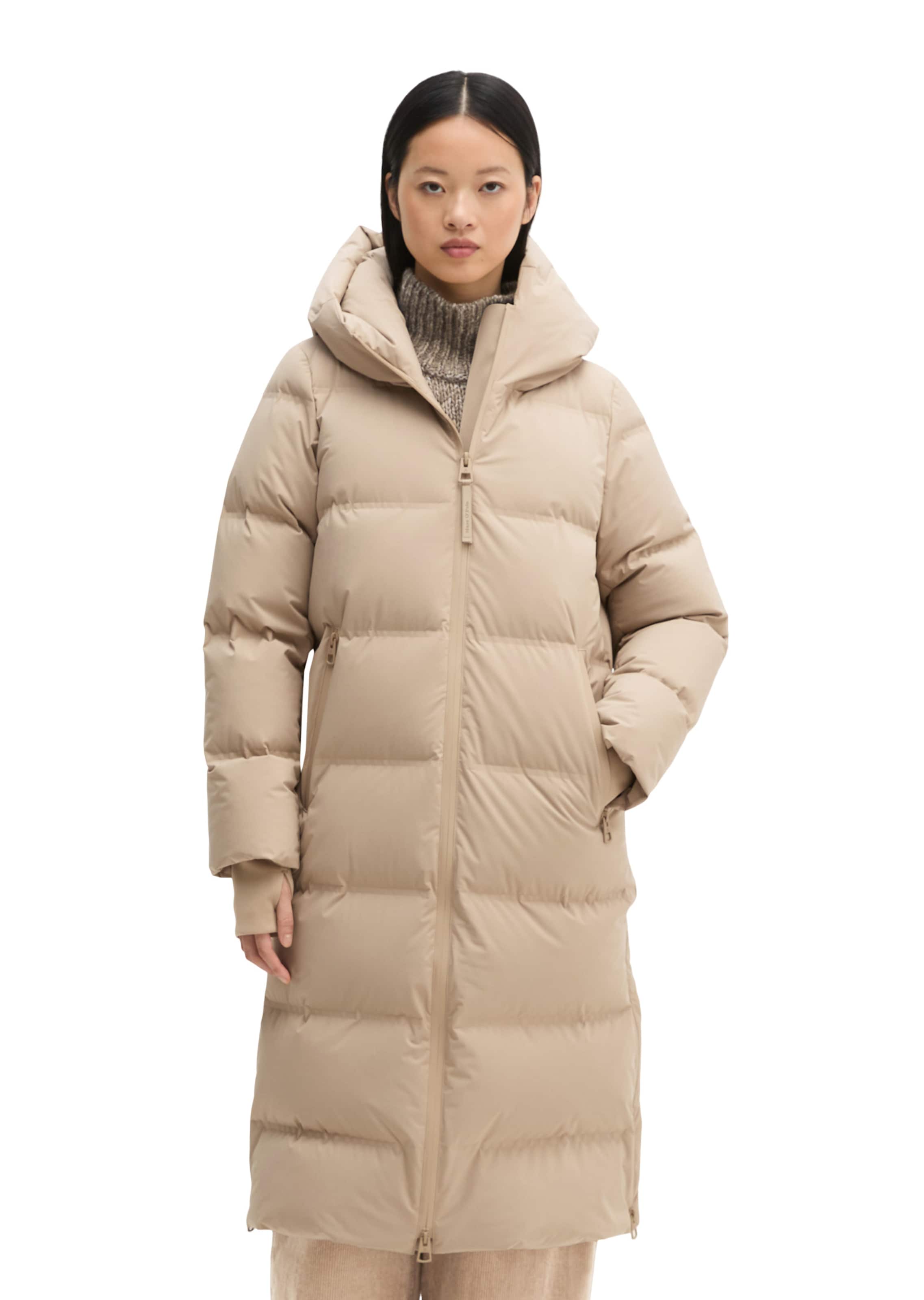 Marc O'Polo Raincoat 'MOP x Function' in Beige: front