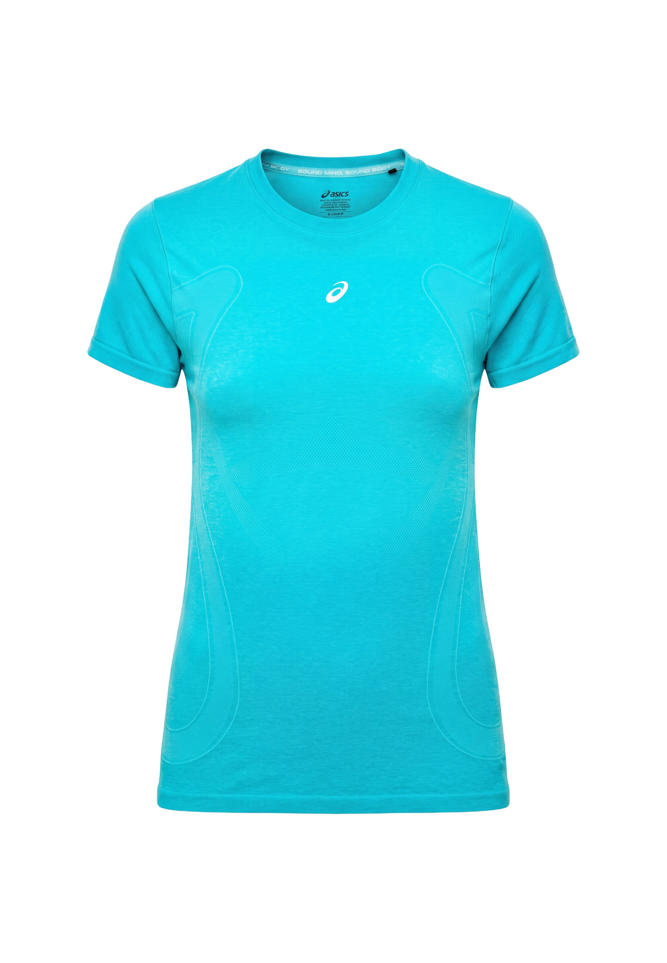 ASICS Performance shirt 'Road' in Blue: front