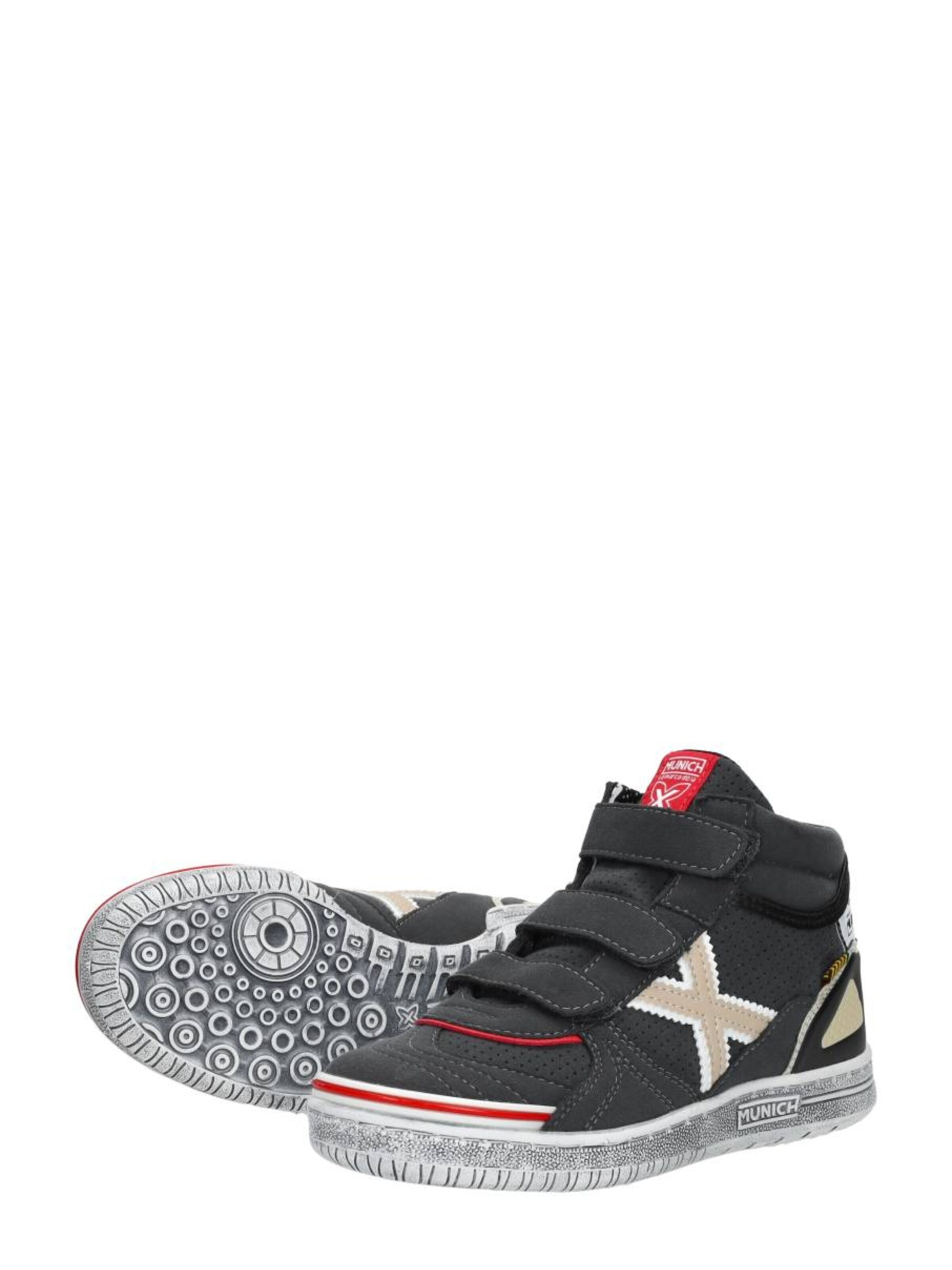 MUNICH Sneakers 'Klittenband Hoog' in Grijs