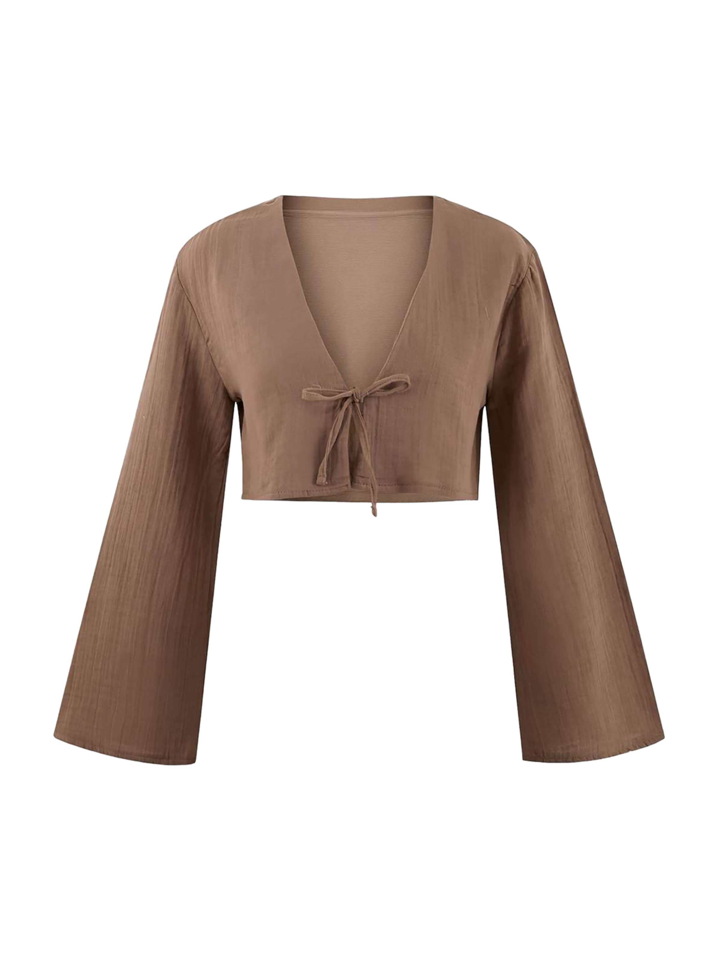 Trendyol Blouse in Beige: voorkant