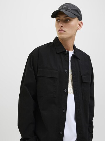 JACK & JONES Regular fit Button Up Shirt in Black