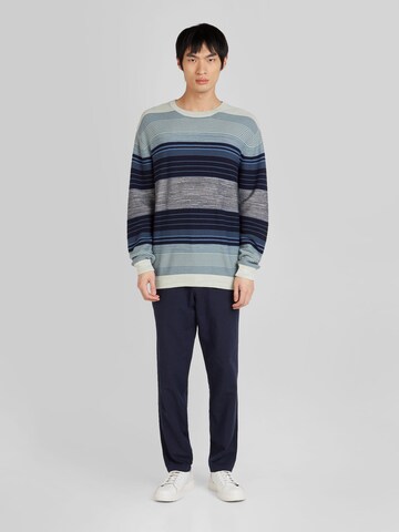 KnowledgeCotton Apparel Pullover in Blau