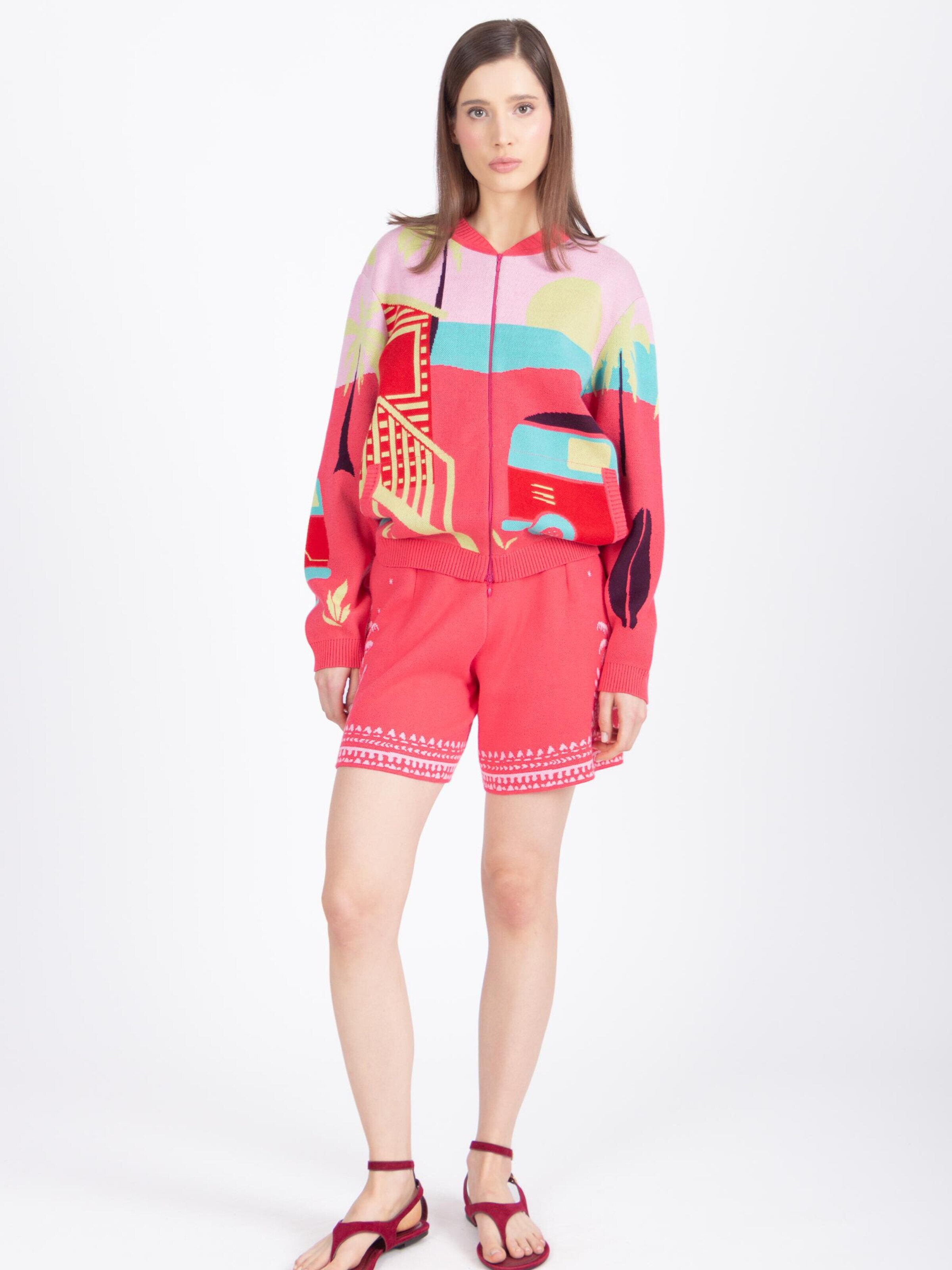Cardigan IVKO en rose