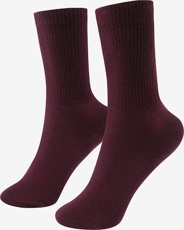 cfab (formerly creamy fabrics) Sockor 'Lange Sportsocken | 4er Pack' i röd: framsida