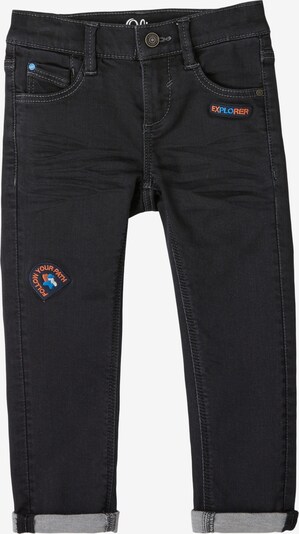 s.Oliver Jeans in de kleur Blauw / Oranje / Zwart / Wit, Productweergave