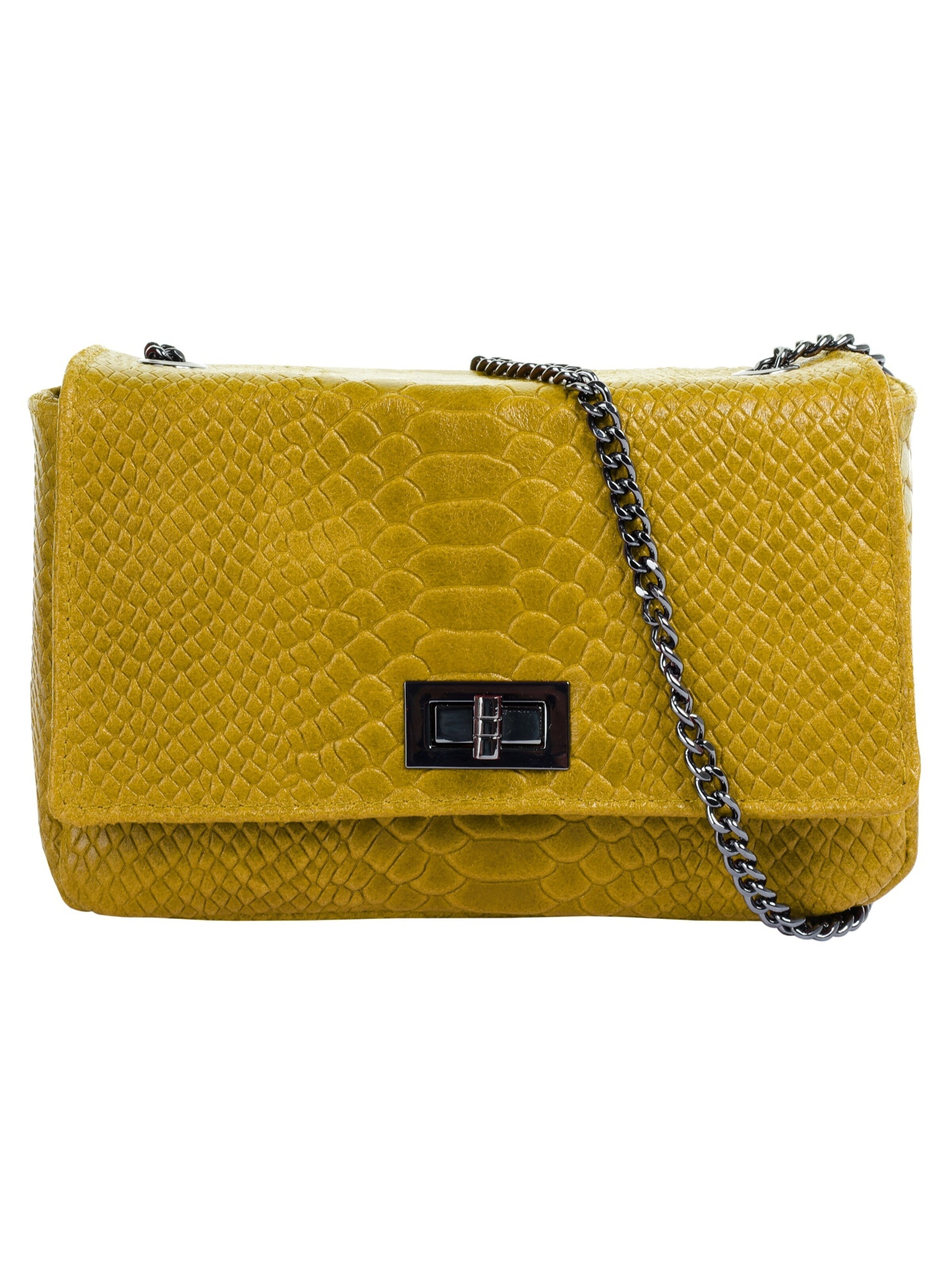 Sac à bandoulière Cluty en jaune : devant