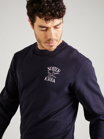 SCOTCH & SODA Sweatshirt i blå